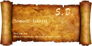 Somodi Dávid névjegykártya